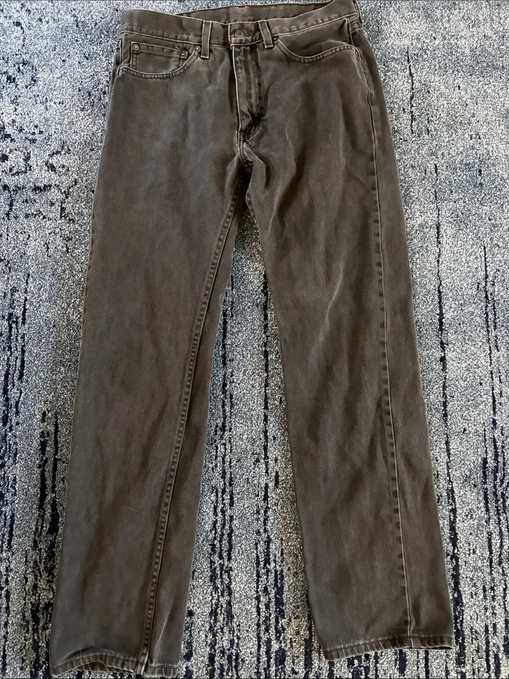 Levi's 505 Slim Straight Men's Jeans in Charcoal Black
